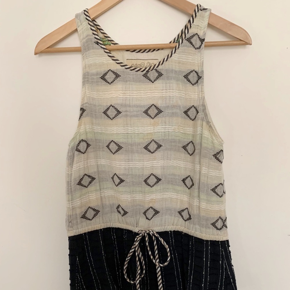 Ace & Jig White & Black Surf Tank XS